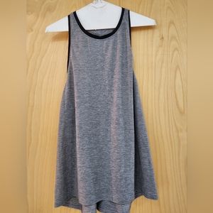 Lululemon grey workout tank with tie back